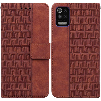 Geometric Embossed Leather Phone Case, For Infinix Hot 8 X650 CC7, For Infinix Hot 9 X655C / Note 7 Lite, For Infinix Hot 10 Play / Smart 5 India, For Infinix Hot 10s / Hot 10T, For Infinix Note 7 X690, For Infinix Smart 5 X657 / Hot 10 Lite           ...