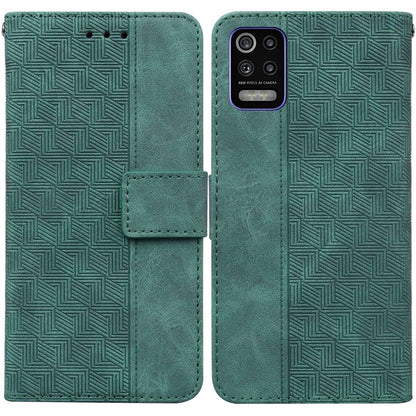 Geometric Embossed Leather Phone Case, For Infinix Hot 8 X650 CC7, For Infinix Hot 9 X655C / Note 7 Lite, For Infinix Hot 10 Play / Smart 5 India, For Infinix Hot 10s / Hot 10T, For Infinix Note 7 X690, For Infinix Smart 5 X657 / Hot 10 Lite           ...