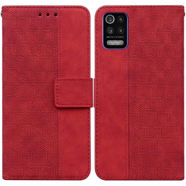 Geometric Embossed Leather Phone Case, For Infinix Hot 8 X650 CC7, For Infinix Hot 9 X655C / Note 7 Lite, For Infinix Hot 10 Play / Smart 5 India, For Infinix Hot 10s / Hot 10T, For Infinix Note 7 X690, For Infinix Smart 5 X657 / Hot 10 Lite           ...