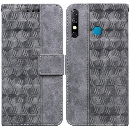 Geometric Embossed Leather Phone Case, For Infinix Hot 8 X650 CC7, For Infinix Hot 9 X655C / Note 7 Lite, For Infinix Hot 10 Play / Smart 5 India, For Infinix Hot 10s / Hot 10T, For Infinix Note 7 X690, For Infinix Smart 5 X657 / Hot 10 Lite           ...