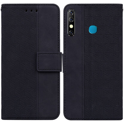 Geometric Embossed Leather Phone Case, For Infinix Hot 8 X650 CC7, For Infinix Hot 9 X655C / Note 7 Lite, For Infinix Hot 10 Play / Smart 5 India, For Infinix Hot 10s / Hot 10T, For Infinix Note 7 X690, For Infinix Smart 5 X657 / Hot 10 Lite           ...