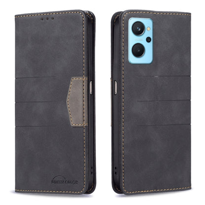 Magnetic Splicing Leather Phone Case, For OPPO Realme 9i / A36, For OPPO Realme 9 Pro, For OPPO Realme 9 Pro+