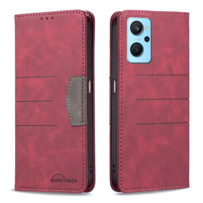 Magnetic Splicing Leather Phone Case, For OPPO Realme 9i / A36, For OPPO Realme 9 Pro, For OPPO Realme 9 Pro+
