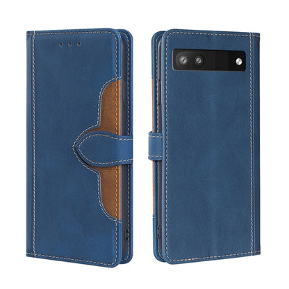 Skin Feel Straw Hat Magnetic Buckle Leather Phone Case, For TCL 20 5G / 20L, For TCL 20 Pro 5G, For TCL 20 SE, For TCL 20R 5G / Bremen / 20AX 5G, For LG Velvet, For Google Pixel 6a