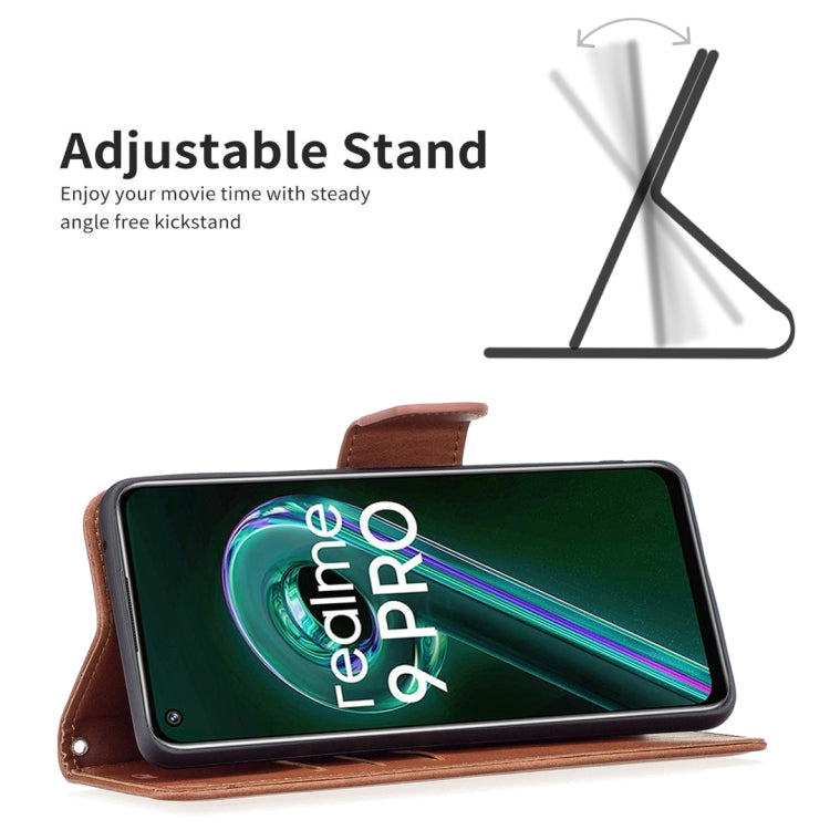 Retro Lambskin Texture Leather Phone Case, For OPPO Realme 9 Pro