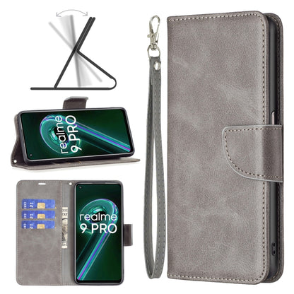Retro Lambskin Texture Leather Phone Case, For OPPO Realme 9 Pro