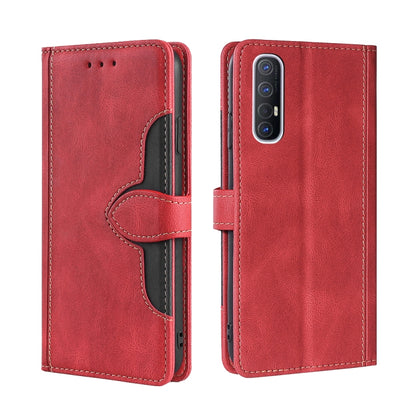 Skin Feel Straw Hat Magnetic Buckle Leather Phone Case, For OPPO Reno3 5G JP Version, For OPPO A16, For OPPO A53 / A32 / A33 / A53s 2020, For OPPO A55 5G, For OPPO A55s 5G, For OPPO A94 5G / F19 Pro+ / Reno 5Z, For OPPO F19 Pro / A94 4G / Reno5 F      ...
