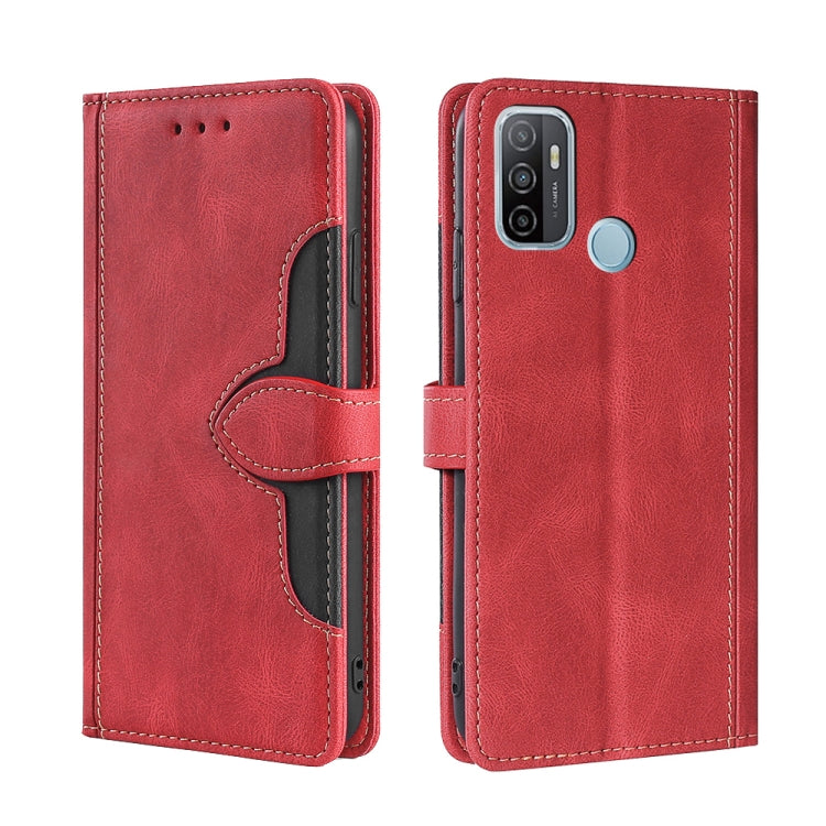 Skin Feel Straw Hat Magnetic Buckle Leather Phone Case, For OPPO Reno3 5G JP Version, For OPPO A16, For OPPO A53 / A32 / A33 / A53s 2020, For OPPO A55 5G, For OPPO A55s 5G, For OPPO A94 5G / F19 Pro+ / Reno 5Z, For OPPO F19 Pro / A94 4G / Reno5 F      ...