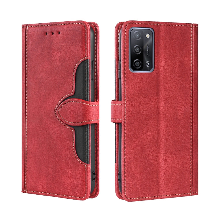 Skin Feel Straw Hat Magnetic Buckle Leather Phone Case, For OPPO Reno3 5G JP Version, For OPPO A16, For OPPO A53 / A32 / A33 / A53s 2020, For OPPO A55 5G, For OPPO A55s 5G, For OPPO A94 5G / F19 Pro+ / Reno 5Z, For OPPO F19 Pro / A94 4G / Reno5 F      ...