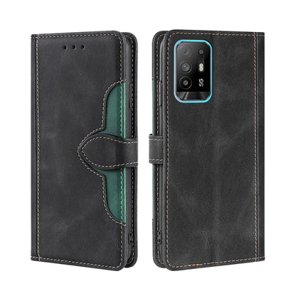 Skin Feel Straw Hat Magnetic Buckle Leather Phone Case, For OPPO Reno3 5G JP Version, For OPPO A16, For OPPO A53 / A32 / A33 / A53s 2020, For OPPO A55 5G, For OPPO A55s 5G, For OPPO A94 5G / F19 Pro+ / Reno 5Z, For OPPO F19 Pro / A94 4G / Reno5 F      ...