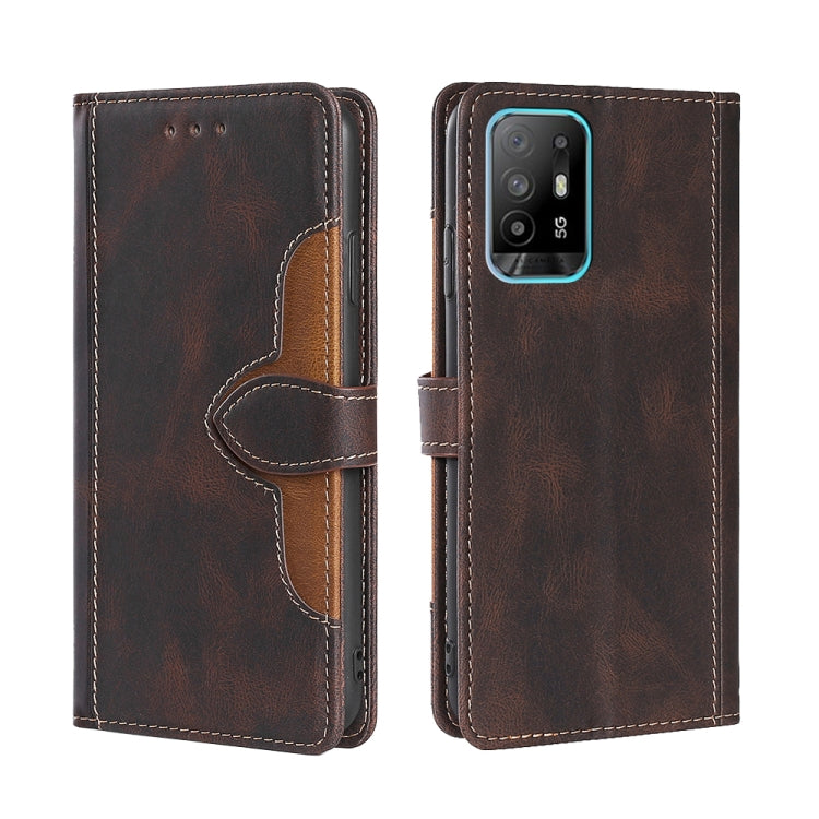 Skin Feel Straw Hat Magnetic Buckle Leather Phone Case, For OPPO Reno3 5G JP Version, For OPPO A16, For OPPO A53 / A32 / A33 / A53s 2020, For OPPO A55 5G, For OPPO A55s 5G, For OPPO A94 5G / F19 Pro+ / Reno 5Z, For OPPO F19 Pro / A94 4G / Reno5 F      ...