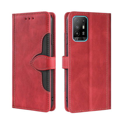 Skin Feel Straw Hat Magnetic Buckle Leather Phone Case, For OPPO Reno3 5G JP Version, For OPPO A16, For OPPO A53 / A32 / A33 / A53s 2020, For OPPO A55 5G, For OPPO A55s 5G, For OPPO A94 5G / F19 Pro+ / Reno 5Z, For OPPO F19 Pro / A94 4G / Reno5 F      ...