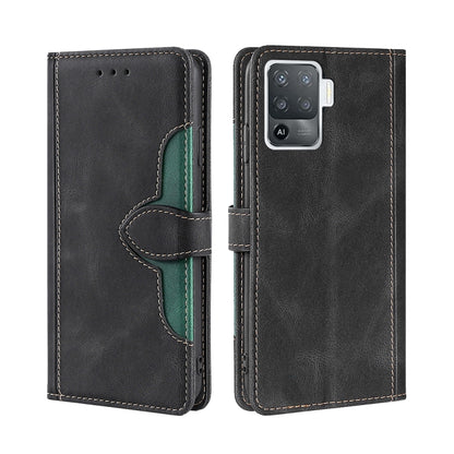Skin Feel Straw Hat Magnetic Buckle Leather Phone Case, For OPPO Reno3 5G JP Version, For OPPO A16, For OPPO A53 / A32 / A33 / A53s 2020, For OPPO A55 5G, For OPPO A55s 5G, For OPPO A94 5G / F19 Pro+ / Reno 5Z, For OPPO F19 Pro / A94 4G / Reno5 F      ...