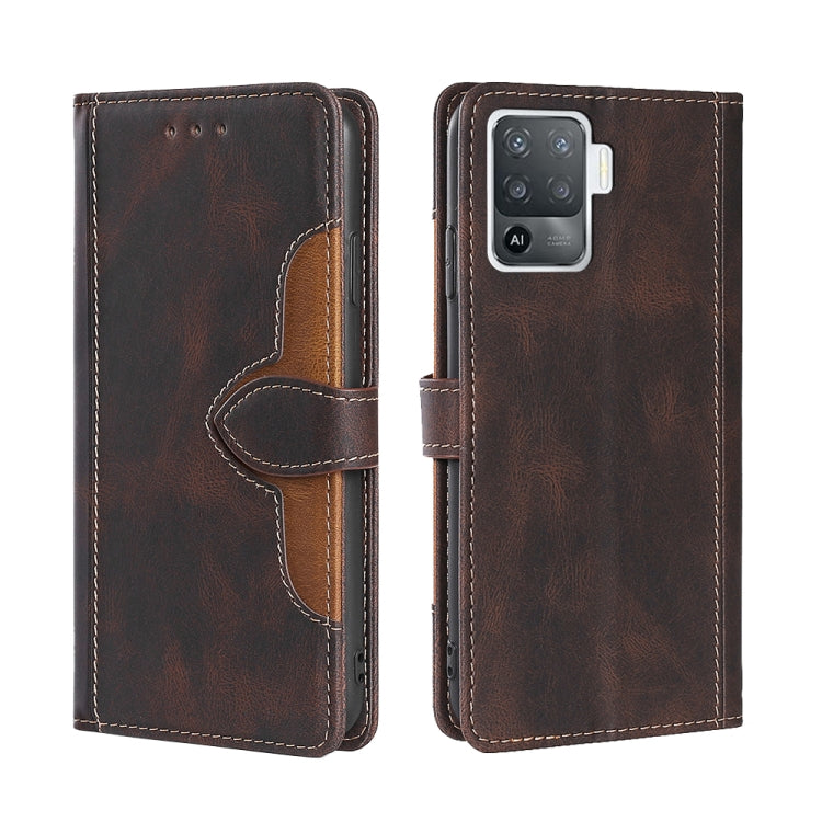Skin Feel Straw Hat Magnetic Buckle Leather Phone Case, For OPPO Reno3 5G JP Version, For OPPO A16, For OPPO A53 / A32 / A33 / A53s 2020, For OPPO A55 5G, For OPPO A55s 5G, For OPPO A94 5G / F19 Pro+ / Reno 5Z, For OPPO F19 Pro / A94 4G / Reno5 F      ...