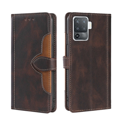 Skin Feel Straw Hat Magnetic Buckle Leather Phone Case, For OPPO Reno3 5G JP Version, For OPPO A16, For OPPO A53 / A32 / A33 / A53s 2020, For OPPO A55 5G, For OPPO A55s 5G, For OPPO A94 5G / F19 Pro+ / Reno 5Z, For OPPO F19 Pro / A94 4G / Reno5 F      ...