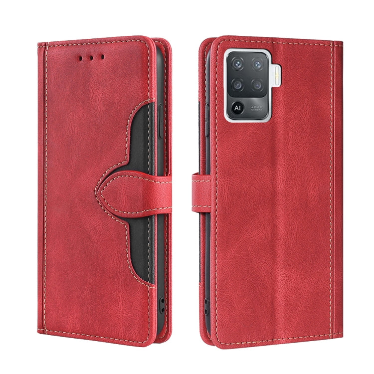 Skin Feel Straw Hat Magnetic Buckle Leather Phone Case, For OPPO Reno3 5G JP Version, For OPPO A16, For OPPO A53 / A32 / A33 / A53s 2020, For OPPO A55 5G, For OPPO A55s 5G, For OPPO A94 5G / F19 Pro+ / Reno 5Z, For OPPO F19 Pro / A94 4G / Reno5 F      ...