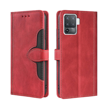 Skin Feel Straw Hat Magnetic Buckle Leather Phone Case, For OPPO Reno3 5G JP Version, For OPPO A16, For OPPO A53 / A32 / A33 / A53s 2020, For OPPO A55 5G, For OPPO A55s 5G, For OPPO A94 5G / F19 Pro+ / Reno 5Z, For OPPO F19 Pro / A94 4G / Reno5 F      ...