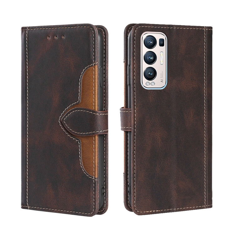 Skin Feel Straw Hat Magnetic Buckle Leather Phone Case, For OPPO Reno3 5G JP Version, For OPPO A16, For OPPO A53 / A32 / A33 / A53s 2020, For OPPO A55 5G, For OPPO A55s 5G, For OPPO A94 5G / F19 Pro+ / Reno 5Z, For OPPO F19 Pro / A94 4G / Reno5 F      ...