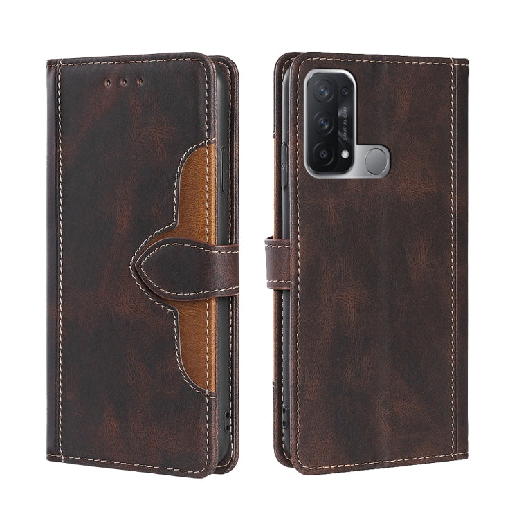 Skin Feel Straw Hat Magnetic Buckle Leather Phone Case, For OPPO Reno3 5G JP Version, For OPPO A16, For OPPO A53 / A32 / A33 / A53s 2020, For OPPO A55 5G, For OPPO A55s 5G, For OPPO A94 5G / F19 Pro+ / Reno 5Z, For OPPO F19 Pro / A94 4G / Reno5 F      ...