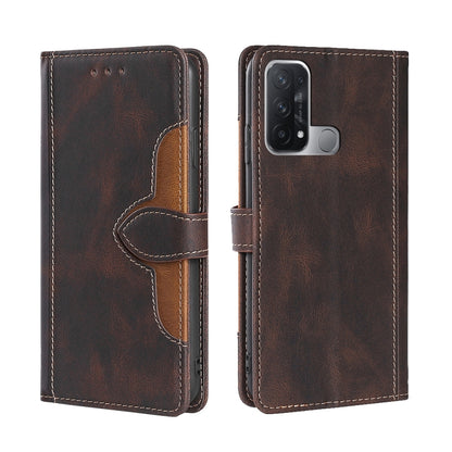 Skin Feel Straw Hat Magnetic Buckle Leather Phone Case, For OPPO Reno3 5G JP Version, For OPPO A16, For OPPO A53 / A32 / A33 / A53s 2020, For OPPO A55 5G, For OPPO A55s 5G, For OPPO A94 5G / F19 Pro+ / Reno 5Z, For OPPO F19 Pro / A94 4G / Reno5 F      ...