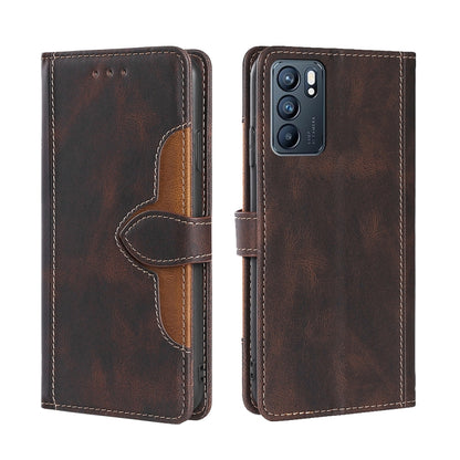 Skin Feel Straw Hat Magnetic Buckle Leather Phone Case, For OPPO Reno3 5G JP Version, For OPPO A16, For OPPO A53 / A32 / A33 / A53s 2020, For OPPO A55 5G, For OPPO A55s 5G, For OPPO A94 5G / F19 Pro+ / Reno 5Z, For OPPO F19 Pro / A94 4G / Reno5 F      ...