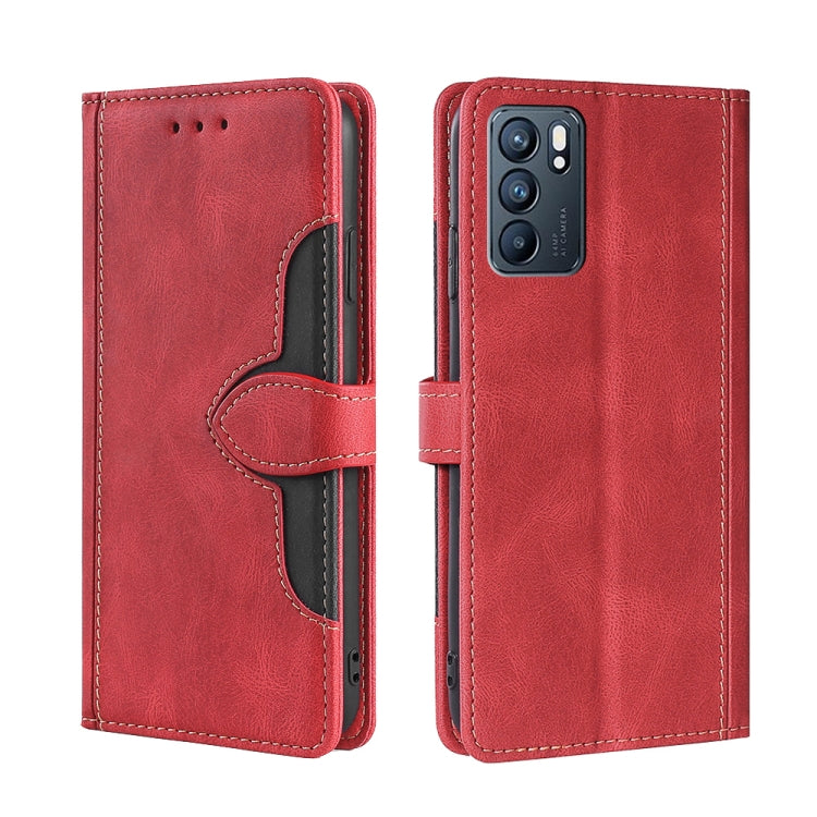 Skin Feel Straw Hat Magnetic Buckle Leather Phone Case, For OPPO Reno3 5G JP Version, For OPPO A16, For OPPO A53 / A32 / A33 / A53s 2020, For OPPO A55 5G, For OPPO A55s 5G, For OPPO A94 5G / F19 Pro+ / Reno 5Z, For OPPO F19 Pro / A94 4G / Reno5 F      ...