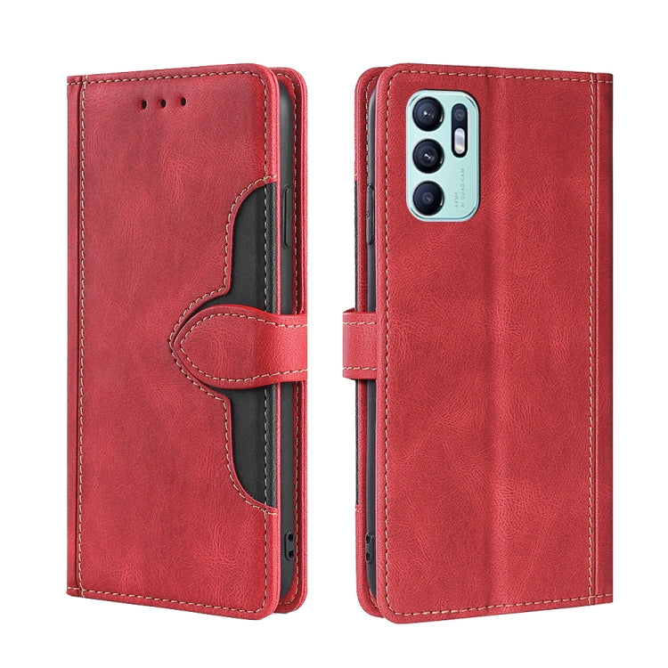 Skin Feel Straw Hat Magnetic Buckle Leather Phone Case, For OPPO Reno3 5G JP Version, For OPPO A16, For OPPO A53 / A32 / A33 / A53s 2020, For OPPO A55 5G, For OPPO A55s 5G, For OPPO A94 5G / F19 Pro+ / Reno 5Z, For OPPO F19 Pro / A94 4G / Reno5 F      ...