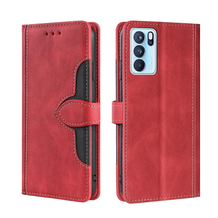 Skin Feel Straw Hat Magnetic Buckle Leather Phone Case, For OPPO Reno3 5G JP Version, For OPPO A16, For OPPO A53 / A32 / A33 / A53s 2020, For OPPO A55 5G, For OPPO A55s 5G, For OPPO A94 5G / F19 Pro+ / Reno 5Z, For OPPO F19 Pro / A94 4G / Reno5 F      ...