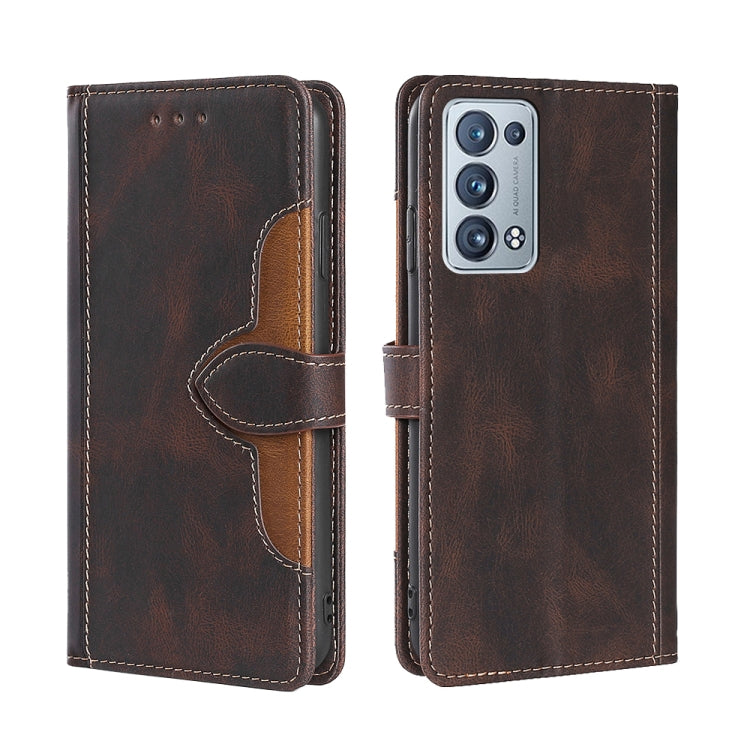 Skin Feel Straw Hat Magnetic Buckle Leather Phone Case, For OPPO Reno3 5G JP Version, For OPPO A16, For OPPO A53 / A32 / A33 / A53s 2020, For OPPO A55 5G, For OPPO A55s 5G, For OPPO A94 5G / F19 Pro+ / Reno 5Z, For OPPO F19 Pro / A94 4G / Reno5 F      ...
