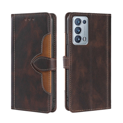 Skin Feel Straw Hat Magnetic Buckle Leather Phone Case, For OPPO Reno3 5G JP Version, For OPPO A16, For OPPO A53 / A32 / A33 / A53s 2020, For OPPO A55 5G, For OPPO A55s 5G, For OPPO A94 5G / F19 Pro+ / Reno 5Z, For OPPO F19 Pro / A94 4G / Reno5 F      ...