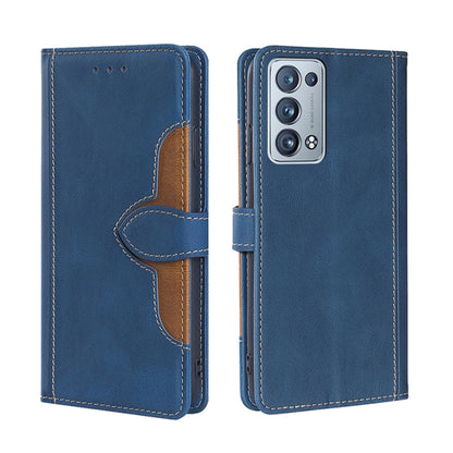 Skin Feel Straw Hat Magnetic Buckle Leather Phone Case, For OPPO Reno3 5G JP Version, For OPPO A16, For OPPO A53 / A32 / A33 / A53s 2020, For OPPO A55 5G, For OPPO A55s 5G, For OPPO A94 5G / F19 Pro+ / Reno 5Z, For OPPO F19 Pro / A94 4G / Reno5 F      ...
