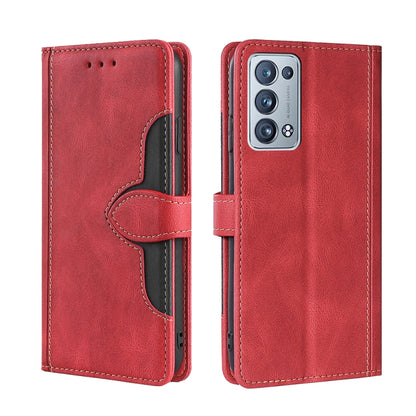 Skin Feel Straw Hat Magnetic Buckle Leather Phone Case, For OPPO Reno3 5G JP Version, For OPPO A16, For OPPO A53 / A32 / A33 / A53s 2020, For OPPO A55 5G, For OPPO A55s 5G, For OPPO A94 5G / F19 Pro+ / Reno 5Z, For OPPO F19 Pro / A94 4G / Reno5 F      ...
