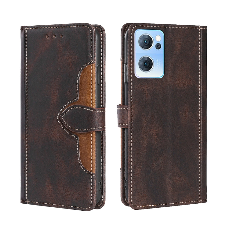 Skin Feel Straw Hat Magnetic Buckle Leather Phone Case, For OPPO Reno3 5G JP Version, For OPPO A16, For OPPO A53 / A32 / A33 / A53s 2020, For OPPO A55 5G, For OPPO A55s 5G, For OPPO A94 5G / F19 Pro+ / Reno 5Z, For OPPO F19 Pro / A94 4G / Reno5 F      ...