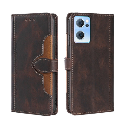 Skin Feel Straw Hat Magnetic Buckle Leather Phone Case, For OPPO Reno3 5G JP Version, For OPPO A16, For OPPO A53 / A32 / A33 / A53s 2020, For OPPO A55 5G, For OPPO A55s 5G, For OPPO A94 5G / F19 Pro+ / Reno 5Z, For OPPO F19 Pro / A94 4G / Reno5 F      ...