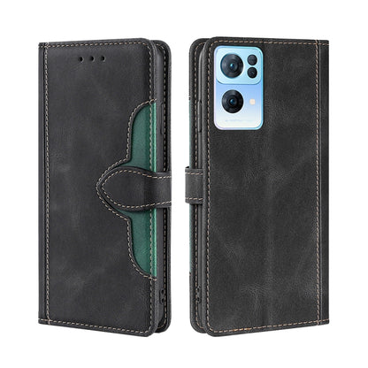 Skin Feel Straw Hat Magnetic Buckle Leather Phone Case, For OPPO Reno3 5G JP Version, For OPPO A16, For OPPO A53 / A32 / A33 / A53s 2020, For OPPO A55 5G, For OPPO A55s 5G, For OPPO A94 5G / F19 Pro+ / Reno 5Z, For OPPO F19 Pro / A94 4G / Reno5 F      ...