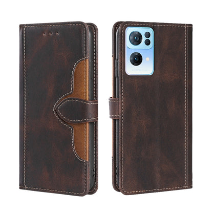 Skin Feel Straw Hat Magnetic Buckle Leather Phone Case, For OPPO Reno3 5G JP Version, For OPPO A16, For OPPO A53 / A32 / A33 / A53s 2020, For OPPO A55 5G, For OPPO A55s 5G, For OPPO A94 5G / F19 Pro+ / Reno 5Z, For OPPO F19 Pro / A94 4G / Reno5 F      ...