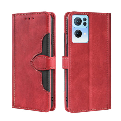 Skin Feel Straw Hat Magnetic Buckle Leather Phone Case, For OPPO Reno3 5G JP Version, For OPPO A16, For OPPO A53 / A32 / A33 / A53s 2020, For OPPO A55 5G, For OPPO A55s 5G, For OPPO A94 5G / F19 Pro+ / Reno 5Z, For OPPO F19 Pro / A94 4G / Reno5 F      ...