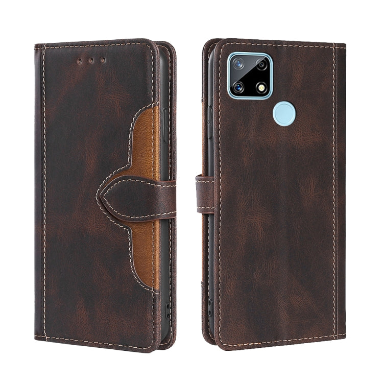 Skin Feel Straw Hat Magnetic Buckle Leather Phone Case, For OPPO Realme C12 / Narzo 20, For OPPO Realme C20, For OPPO Realme C21, For OPPO Realme C21Y, For OPPO Realme GT Neo2 5G, For OPPO Realme GT Master / Q3 Pro, For OPPO Realme GT / Q3 Pro 5G      ...