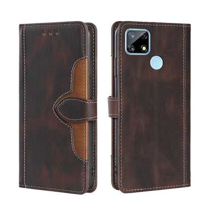 Skin Feel Straw Hat Magnetic Buckle Leather Phone Case, For OPPO Realme C12 / Narzo 20, For OPPO Realme C20, For OPPO Realme C21, For OPPO Realme C21Y, For OPPO Realme GT Neo2 5G, For OPPO Realme GT Master / Q3 Pro, For OPPO Realme GT / Q3 Pro 5G      ...