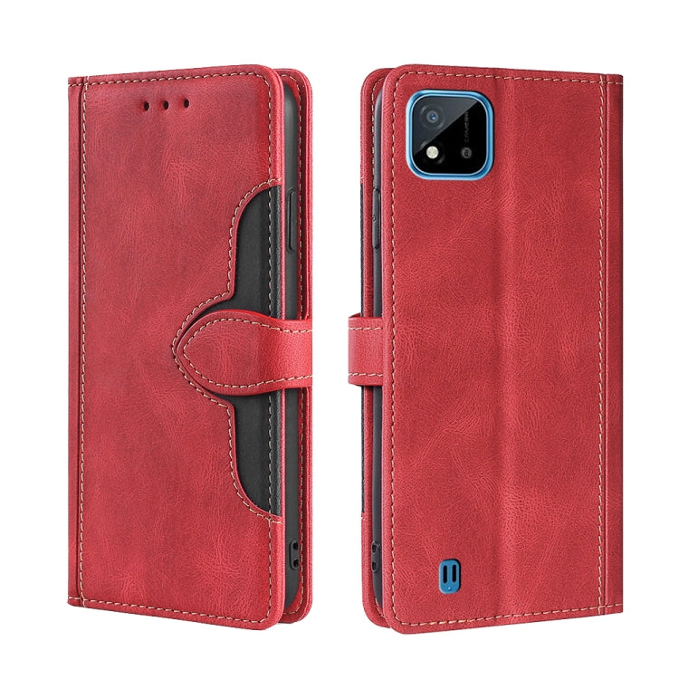 Skin Feel Straw Hat Magnetic Buckle Leather Phone Case, For OPPO Realme C12 / Narzo 20, For OPPO Realme C20, For OPPO Realme C21, For OPPO Realme C21Y, For OPPO Realme GT Neo2 5G, For OPPO Realme GT Master / Q3 Pro, For OPPO Realme GT / Q3 Pro 5G      ...