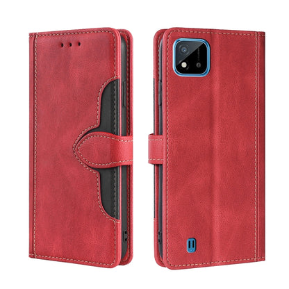 Skin Feel Straw Hat Magnetic Buckle Leather Phone Case, For OPPO Realme C12 / Narzo 20, For OPPO Realme C20, For OPPO Realme C21, For OPPO Realme C21Y, For OPPO Realme GT Neo2 5G, For OPPO Realme GT Master / Q3 Pro, For OPPO Realme GT / Q3 Pro 5G      ...