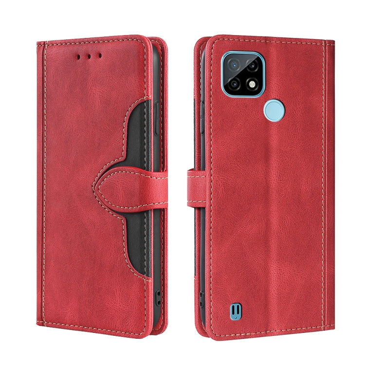 Skin Feel Straw Hat Magnetic Buckle Leather Phone Case, For OPPO Realme C12 / Narzo 20, For OPPO Realme C20, For OPPO Realme C21, For OPPO Realme C21Y, For OPPO Realme GT Neo2 5G, For OPPO Realme GT Master / Q3 Pro, For OPPO Realme GT / Q3 Pro 5G      ...