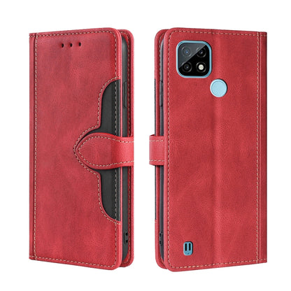 Skin Feel Straw Hat Magnetic Buckle Leather Phone Case, For OPPO Realme C12 / Narzo 20, For OPPO Realme C20, For OPPO Realme C21, For OPPO Realme C21Y, For OPPO Realme GT Neo2 5G, For OPPO Realme GT Master / Q3 Pro, For OPPO Realme GT / Q3 Pro 5G      ...