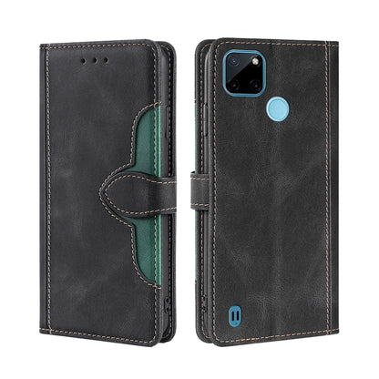 Skin Feel Straw Hat Magnetic Buckle Leather Phone Case, For OPPO Realme C12 / Narzo 20, For OPPO Realme C20, For OPPO Realme C21, For OPPO Realme C21Y, For OPPO Realme GT Neo2 5G, For OPPO Realme GT Master / Q3 Pro, For OPPO Realme GT / Q3 Pro 5G      ...