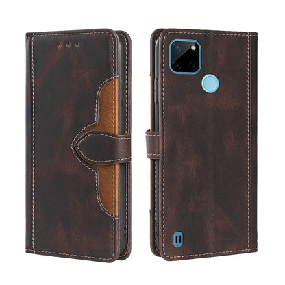 Skin Feel Straw Hat Magnetic Buckle Leather Phone Case, For OPPO Realme C12 / Narzo 20, For OPPO Realme C20, For OPPO Realme C21, For OPPO Realme C21Y, For OPPO Realme GT Neo2 5G, For OPPO Realme GT Master / Q3 Pro, For OPPO Realme GT / Q3 Pro 5G      ...