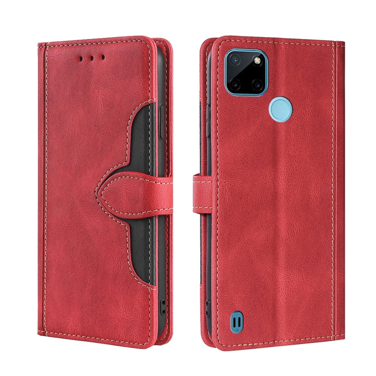 Skin Feel Straw Hat Magnetic Buckle Leather Phone Case, For OPPO Realme C12 / Narzo 20, For OPPO Realme C20, For OPPO Realme C21, For OPPO Realme C21Y, For OPPO Realme GT Neo2 5G, For OPPO Realme GT Master / Q3 Pro, For OPPO Realme GT / Q3 Pro 5G      ...