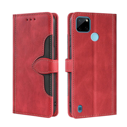 Skin Feel Straw Hat Magnetic Buckle Leather Phone Case, For OPPO Realme C12 / Narzo 20, For OPPO Realme C20, For OPPO Realme C21, For OPPO Realme C21Y, For OPPO Realme GT Neo2 5G, For OPPO Realme GT Master / Q3 Pro, For OPPO Realme GT / Q3 Pro 5G      ...