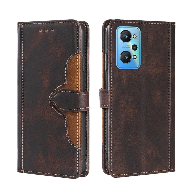 Skin Feel Straw Hat Magnetic Buckle Leather Phone Case, For OPPO Realme C12 / Narzo 20, For OPPO Realme C20, For OPPO Realme C21, For OPPO Realme C21Y, For OPPO Realme GT Neo2 5G, For OPPO Realme GT Master / Q3 Pro, For OPPO Realme GT / Q3 Pro 5G      ...