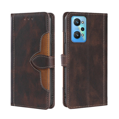 Skin Feel Straw Hat Magnetic Buckle Leather Phone Case, For OPPO Realme C12 / Narzo 20, For OPPO Realme C20, For OPPO Realme C21, For OPPO Realme C21Y, For OPPO Realme GT Neo2 5G, For OPPO Realme GT Master / Q3 Pro, For OPPO Realme GT / Q3 Pro 5G      ...