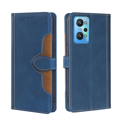 Skin Feel Straw Hat Magnetic Buckle Leather Phone Case, For OPPO Realme C12 / Narzo 20, For OPPO Realme C20, For OPPO Realme C21, For OPPO Realme C21Y, For OPPO Realme GT Neo2 5G, For OPPO Realme GT Master / Q3 Pro, For OPPO Realme GT / Q3 Pro 5G      ...
